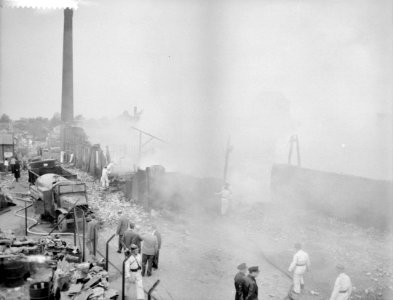 Grote brand bij Metaalwarenfabriek te Rotterdam, Bestanddeelnr 910-4288