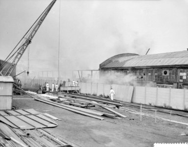 Grote brand bij Metaalwarenfabriek te Rotterdam, Bestanddeelnr 910-4291