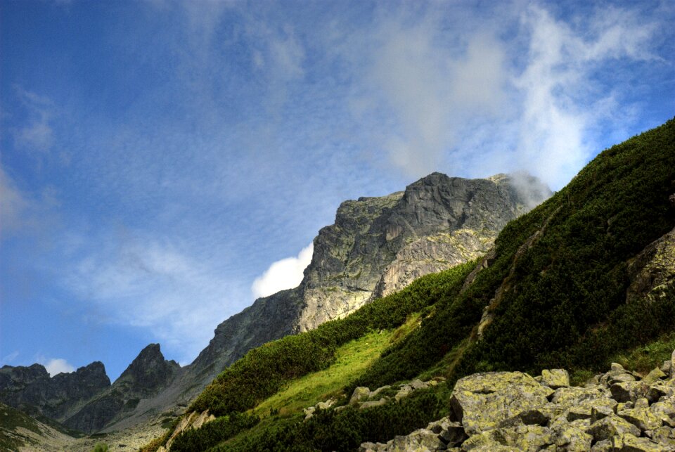 Top view mountains nature