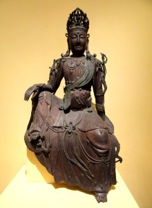 Guanyin Bodhisattva, China, c. 16th-17th century AD, iron and copper - San Diego Museum of Art - DSC06584