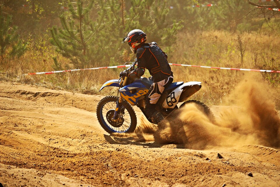 Motorcycle cross motocross ride