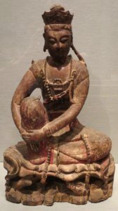Guanyin from China, 14th century, wood, Honolulu Museum of Art, 1536