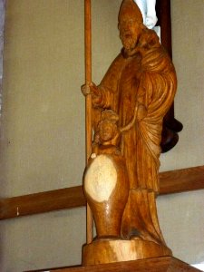Guarbecque (Pas-de-Calais) église Saint-Nicolas PA00108296 statue Saint Nicolas