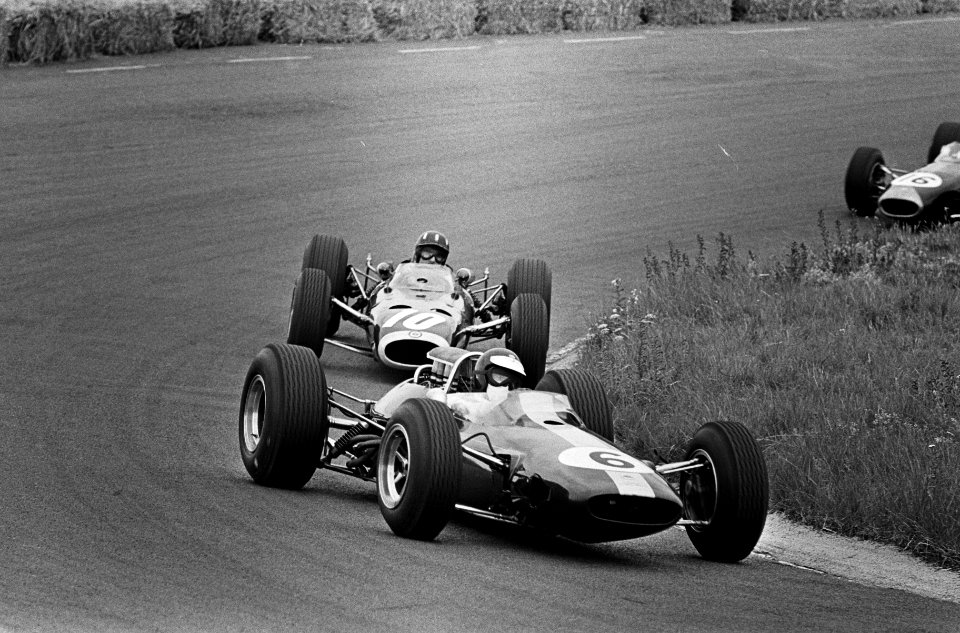Grote Prijs van Zandvoort, Jim Clark (6) gevolgd door Graham Hill (10), Bestanddeelnr 917-9753