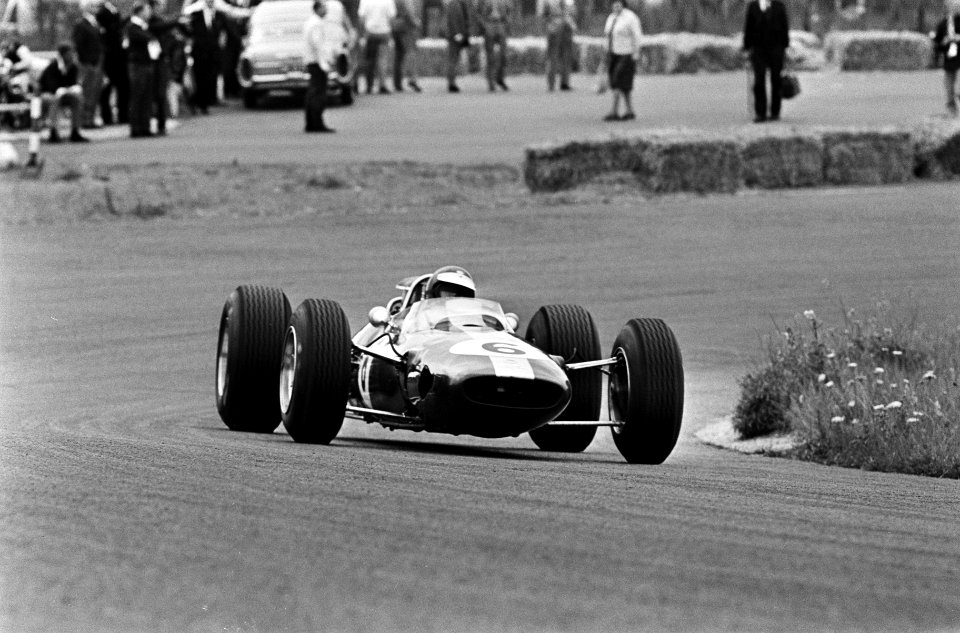 Grote Prijs van Zandvoort, Jim Clark met Lotus in actie, Bestanddeelnr 917-9752