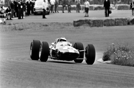 Grote Prijs van Zandvoort, Jim Clark met Lotus in actie, Bestanddeelnr 917-9752