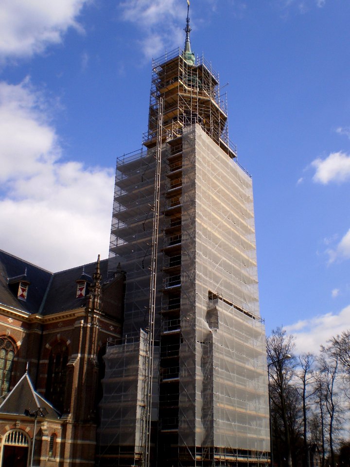 Grote Kerk Apeldoorn in de steigers