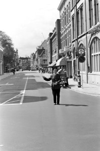 Grote Markt te Haarlem afgesloten voor alle verkeer, Bestanddeelnr 919-2692