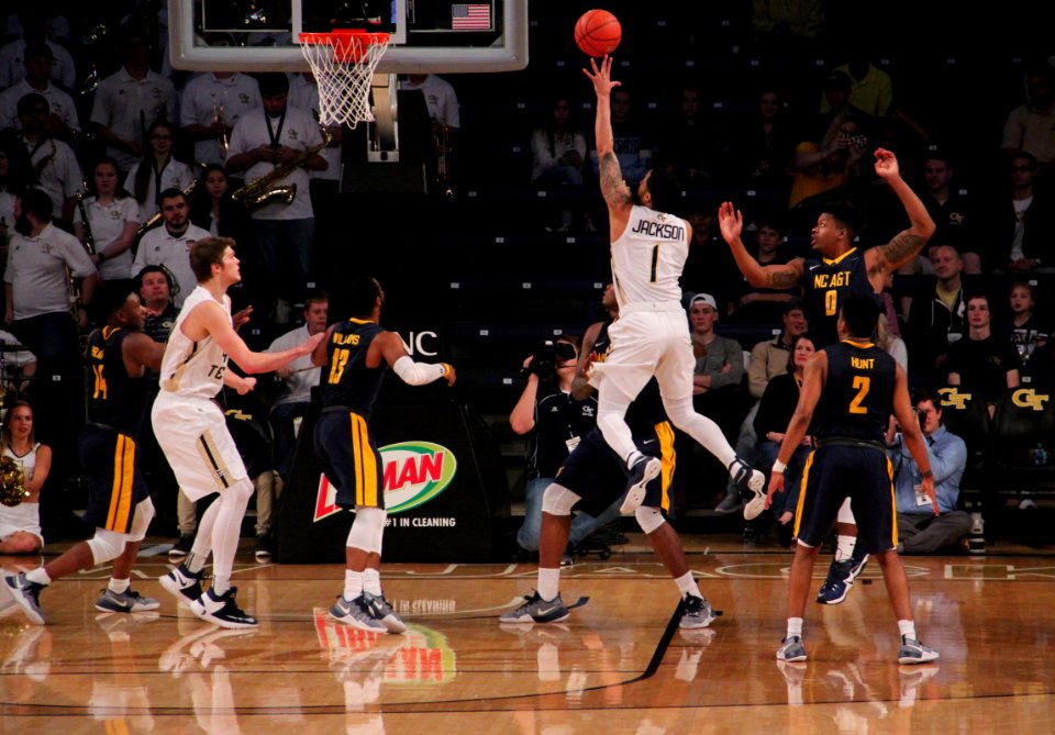 GT vs NC A&T basketball Jackson shooting, Dec 2016