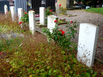 Guînes (Pas-de-Calais) cimetière, tombes de guerre de la CWGC