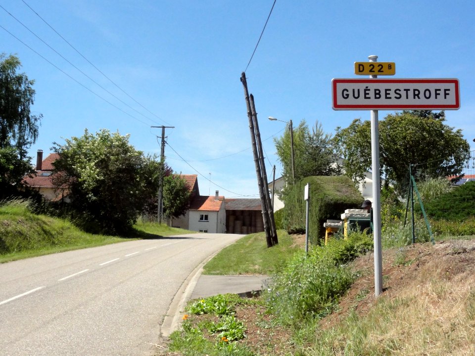 Guébestroff (Moselle) entrée