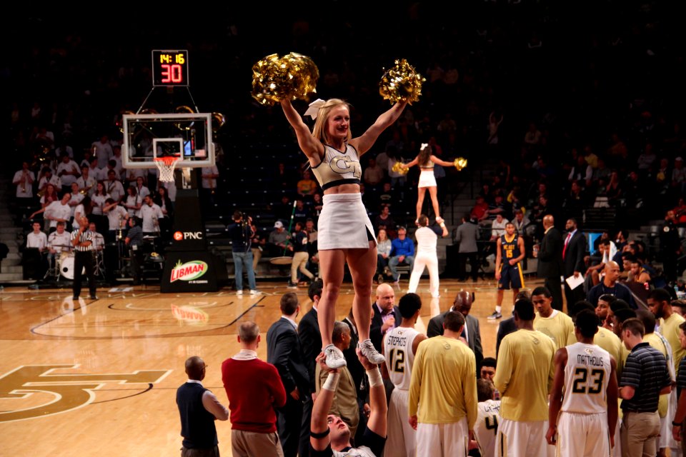 GT vs NC A&T basketball Dec 2016 - Cheerleader