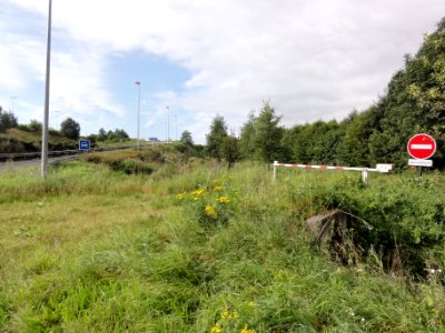 Gué-d'Hossus (Ardennes) frontière fr-be, début de l'autoroute A304