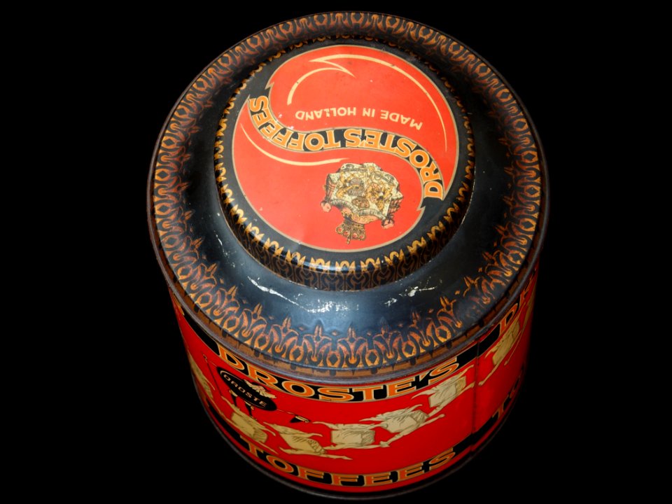 Grote rode Drostes Toffees blik, foto 06