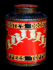 Grote rode Drostes Toffees blik, foto 02