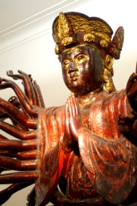 Guan Yin of Hoi Ha pagoda, Vinh Phuc province, 16th century AD, lacquered wood - Vietnam National Museum of Fine Arts - Hanoi, Vietnam - DSC04873
