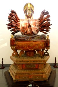 Guan Yin of Hoi Ha pagoda, Vinh Phuc province, 16th century AD, lacquered wood - Vietnam National Museum of Fine Arts - Hanoi, Vietnam - DSC04867