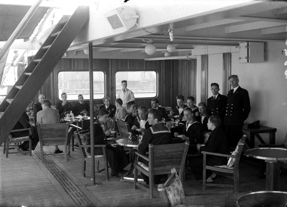 Groep aan boord Alkena zeekadetten, Bestanddeelnr 902-3206