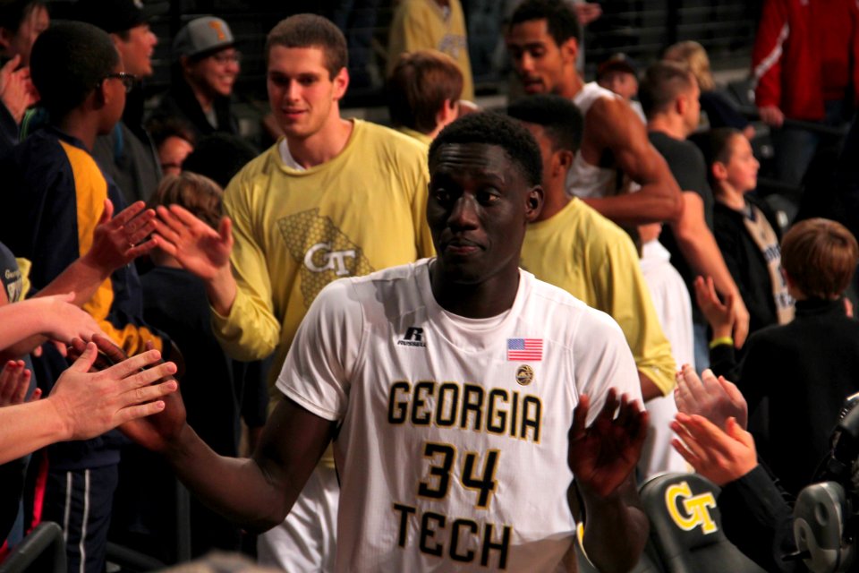 GT vs NC A&T basketball Dec 2016 - Abdoulaye Gueye