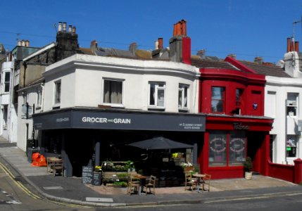 Grocer and Grain (Café) and Taboo (Sex Shop), Surrey Street, Brighton (May 2010)