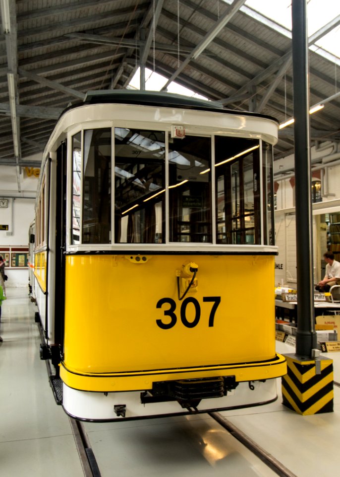 Großer Normalbeiwagen 307 - Straßenbahnmuseum Dresden (2)