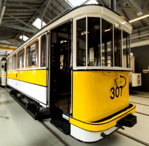 Großer Normalbeiwagen 307 - Straßenbahnmuseum Dresden