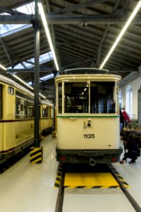 Großer Normalbeiwagen (1135) - Straßenbahnmuseum Dresden