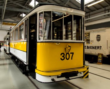 Großer Normalbeiwagen 307 - Straßenbahnmuseum Dresden (3)