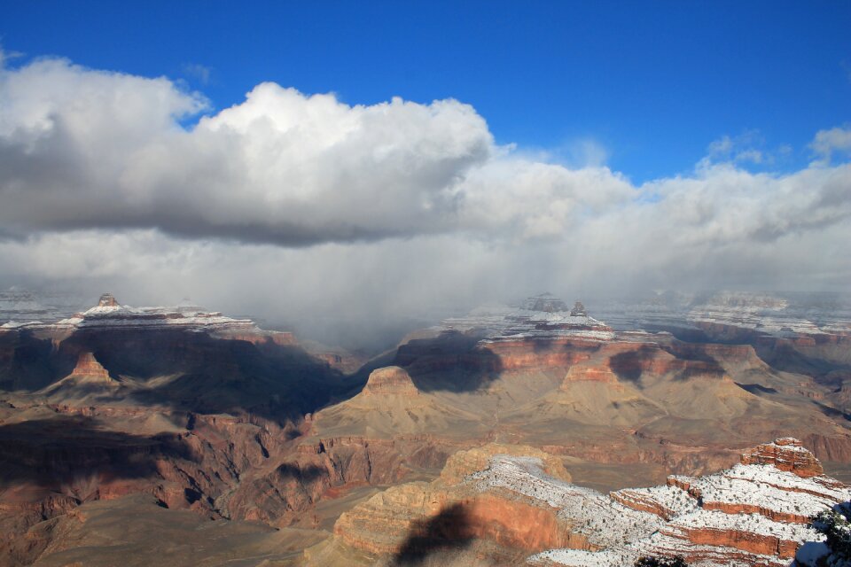 Snow park landscape