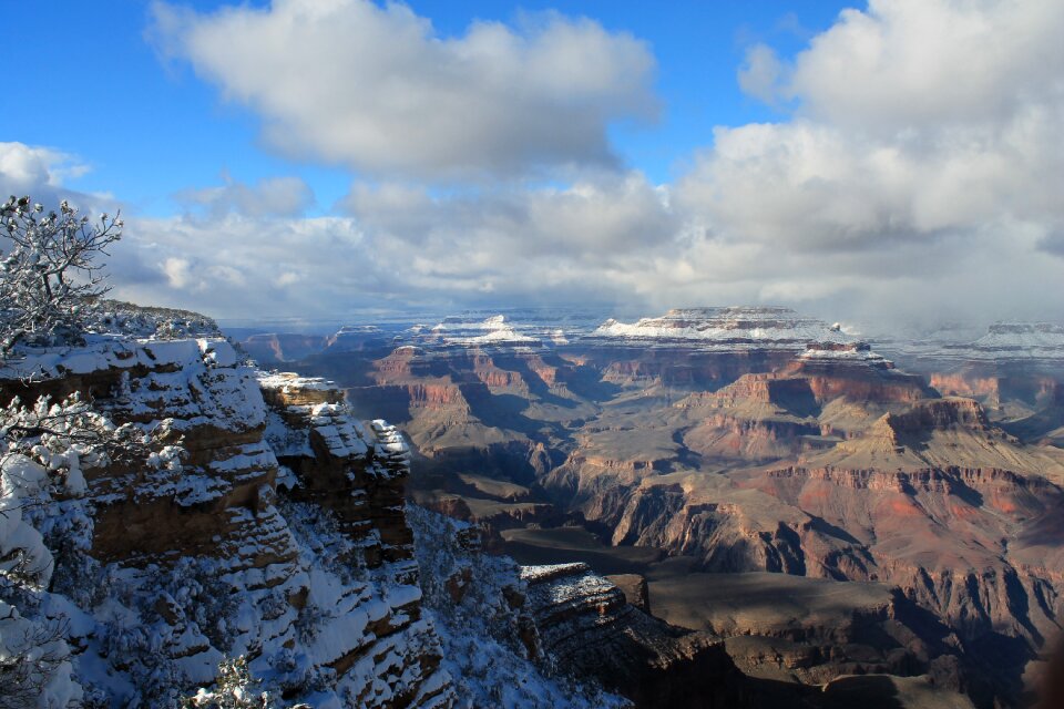Snow park landscape