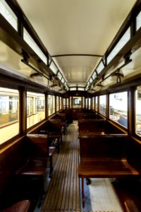 Großer Normalbeiwagen (1135) Innenraum - Straßenbahnmuseum Dresden (3)