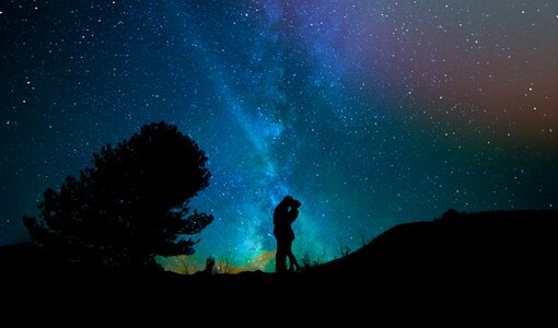 Starry sky pair star photo