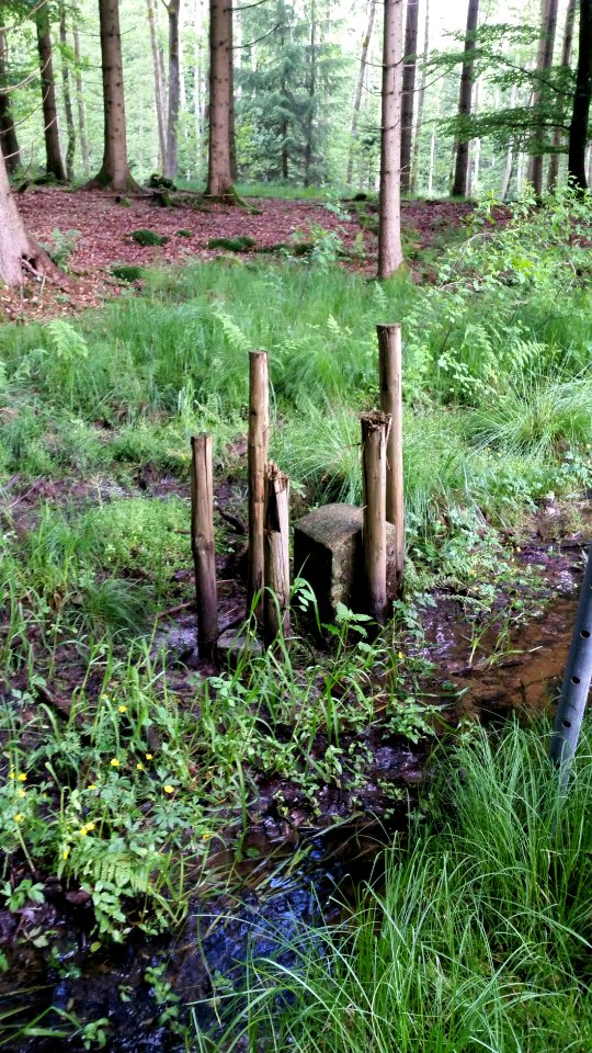 Grenzstein an der Schmutter