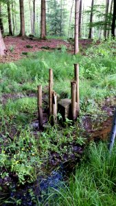 Grenzstein an der Schmutter