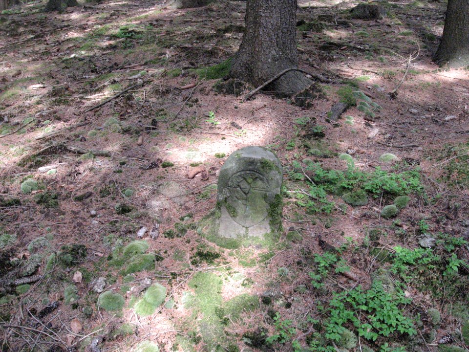 Grenzstein am Steinbühl bei Westheim, WSW-Seite