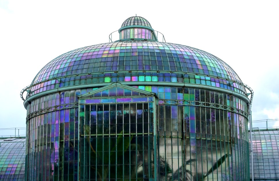 Greenhouse view - Royal Castle of Laeken - Brussels, Belgium - DSC07184