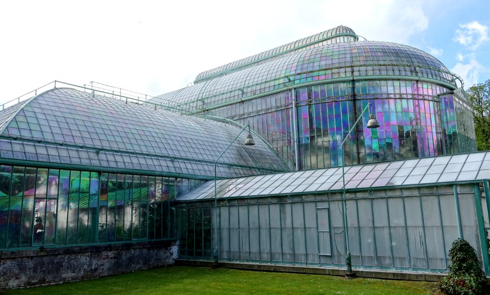 Greenhouse view - Royal Castle of Laeken - Brussels, Belgium - DSC07158