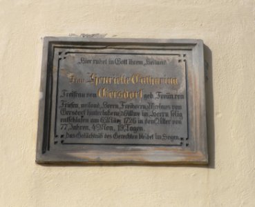 Großhennersdorf Plaque