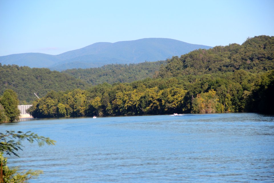 Gregory Bald from Chilhowee Lake, Aug 2019
