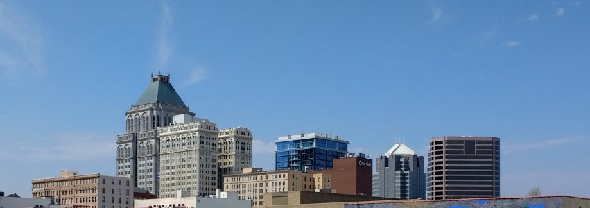 Greensboro skyline from the Depot