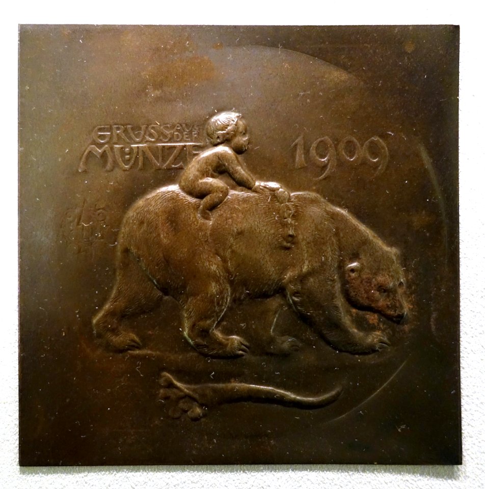 Greetings from the Royal Mint, by Paul Sturm, 1909 - Bode-Museum - DSC02850