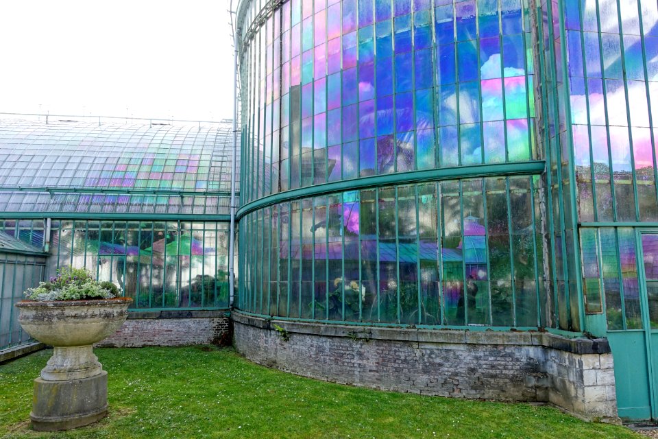 Greenhouse view - Royal Castle of Laeken - Brussels, Belgium - DSC07166