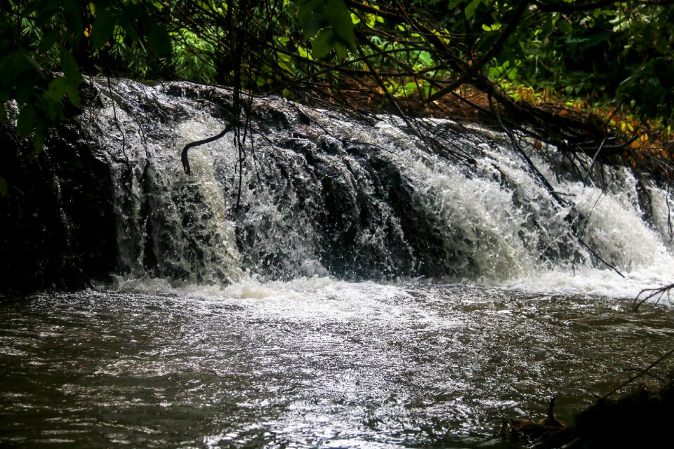 Nature waterfall gray waterfall