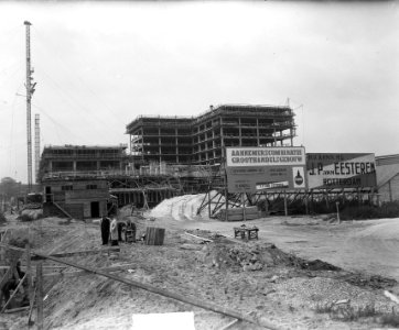 Groothandelsgebouw in Rotterdam in aanbouw, Bestanddeelnr 904-2378