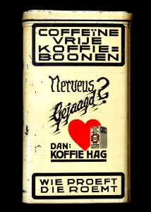 Groot wit blik van NV Koffie Hag Mij Amsterdam, foto 7