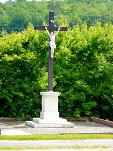 Grosly-sur-Risle (Eure, Fr) croix de chemin