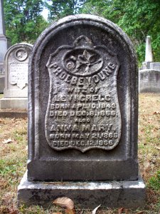 Gregg (Phoebe Young and Anna Mary), Bethany Cemetery, 2015-10-09, 01