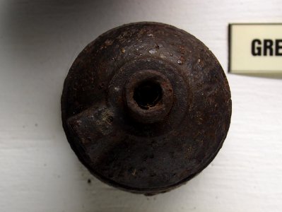Grenade Tromblon, Blunderbuss grenade, Musée Somme 1916, pic-044