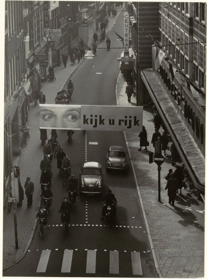 Grote Houtstraat, hoek Verwulft, ziende naar het zuiden. NL-HlmNHA 54005652