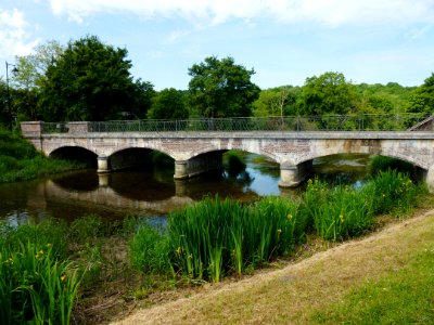 Grosly-sur-Risle (Eure, Fr) pont sur le Risle